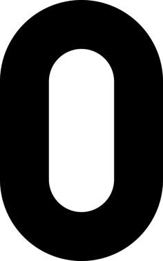 Number 0 Silhouette Svg Vector, Free Vectors File